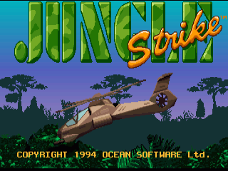 Jungle Strike title screen for Amiga